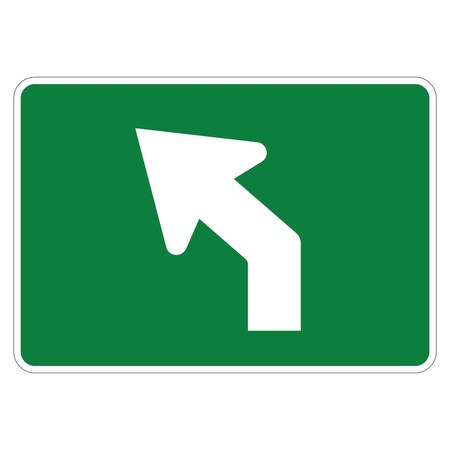 Sign Solutions Usa 21 in Height, 30 in Width, Aluminum, Horizontal Rectangle DUS08DWT3021M5-2LGW